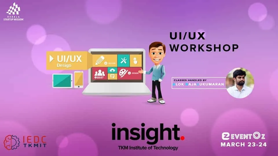 TKM Institute of Technology, Kollam — insight: UI/UX for Android (2-day workshop, IEDC)
